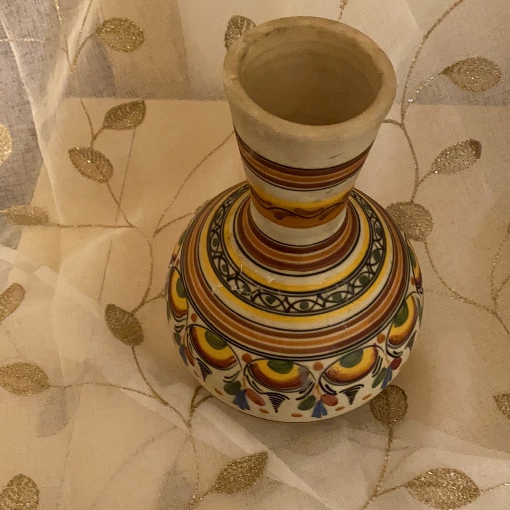 Mexican clay vase